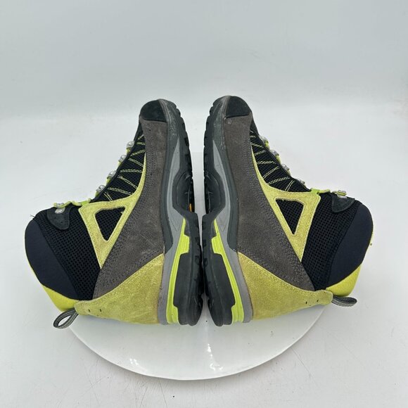 Asolo Fulton Men Size 10.5 Green Grey Mid Vibram Sole Hiking Trail Boot - Picture 6 of 11